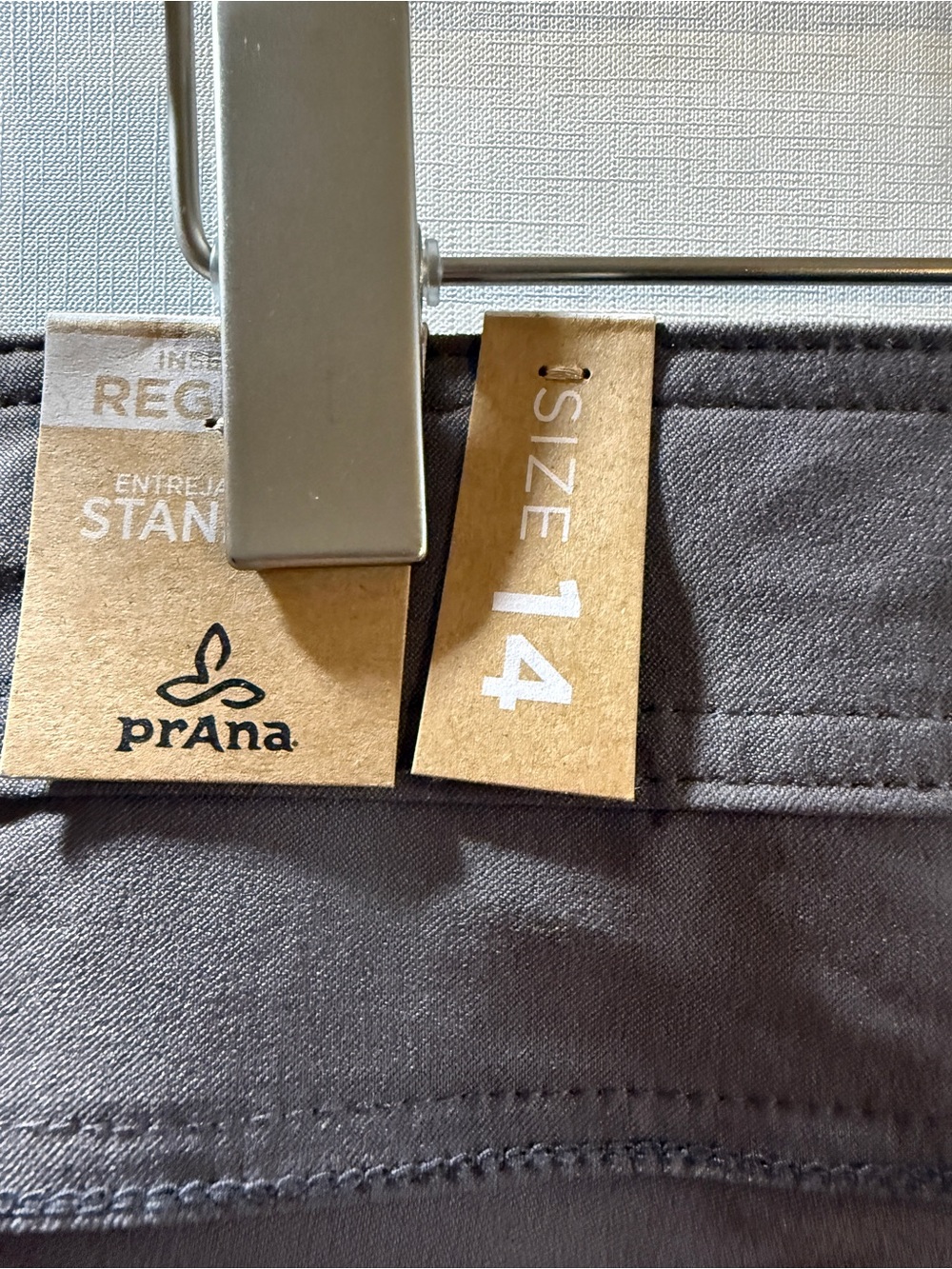 prAna Halle Pant II Women’s 14 RG Moonrock Hiking Travel Stretch Pants NWT - Picture 3 of 9